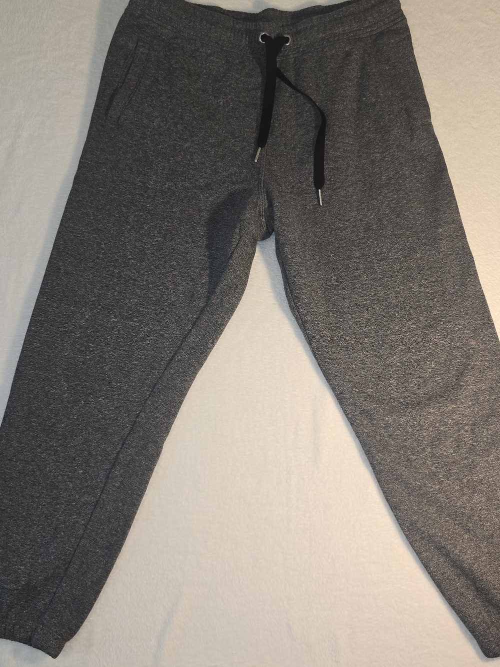 Calvin Klein Women’s Gray Fleece Jogger Sweatpants Logo Drawstring Size Small L